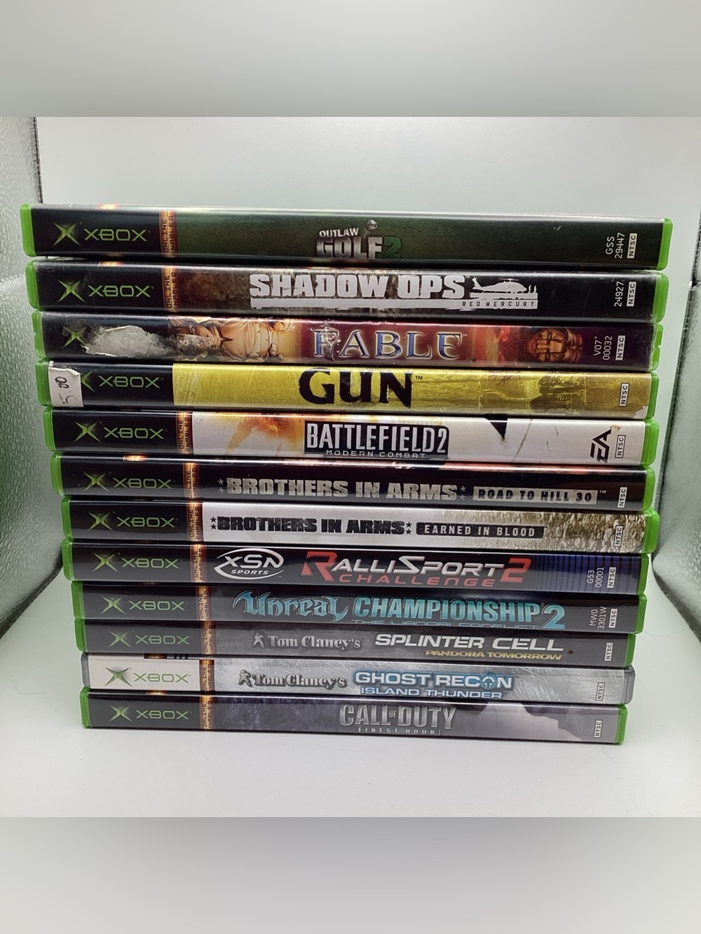 Microsoft Original Xbox Game Lot 12 Games OG Halo COD BF2 Unreal Rallisport 2